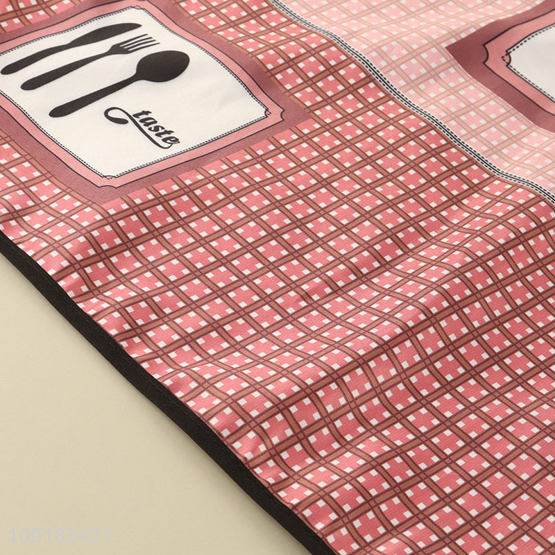 Good price waterproof oil-proof polyester cooking apron for home