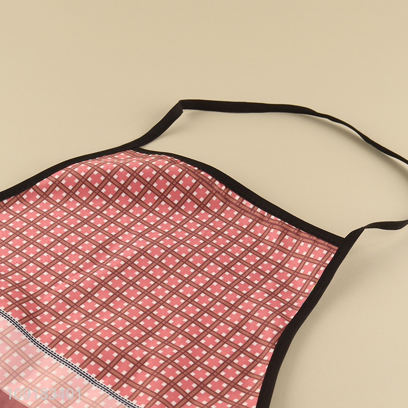 Good price waterproof oil-proof polyester cooking apron for home
