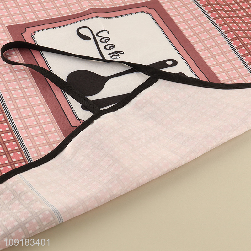 Good price waterproof oil-proof polyester cooking apron for home