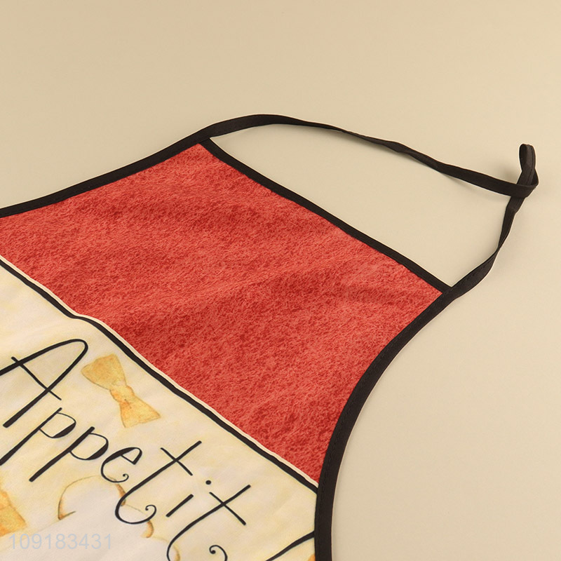 Popular products waterproof oil-proof polyester cooking apron