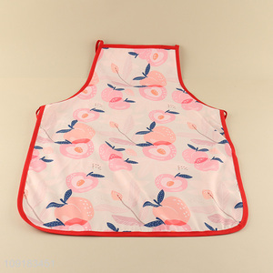 China wholesale peach pattern home polyester cooking apron