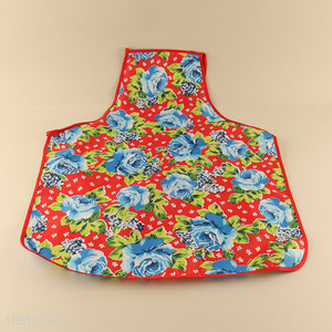 Top sale flower pattern home polyester cooking apron