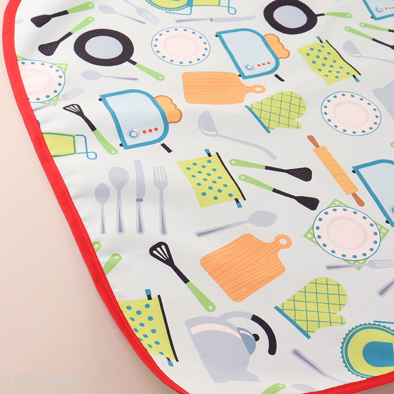 Yiwu market waterproof oil-proof polyester cooking apron for sale