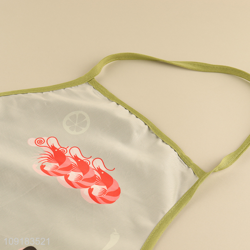 Low price waterproof oil-proof kitchen polyester cooking apron