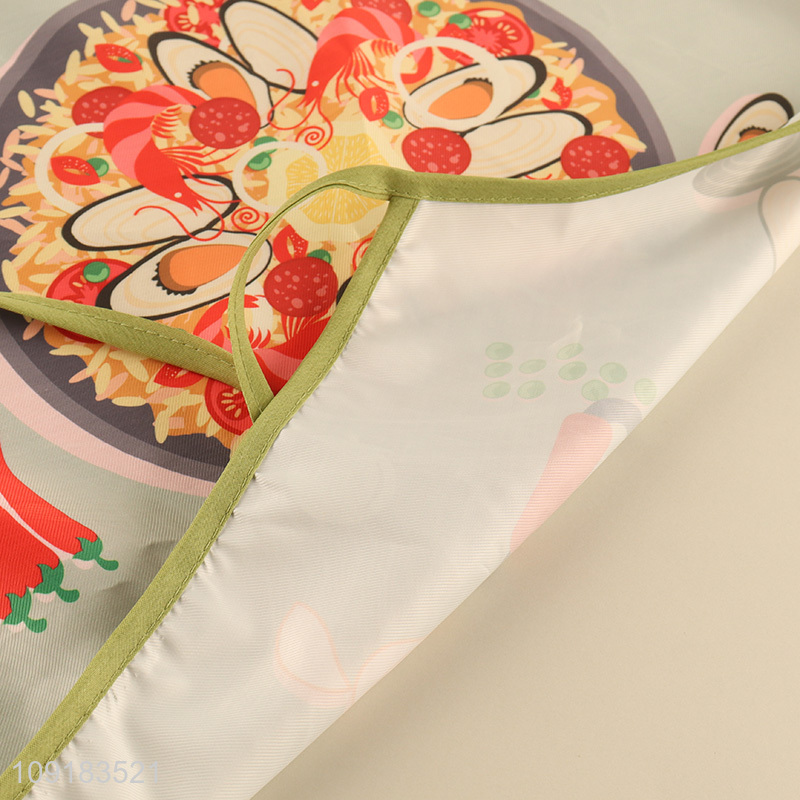 Low price waterproof oil-proof kitchen polyester cooking apron