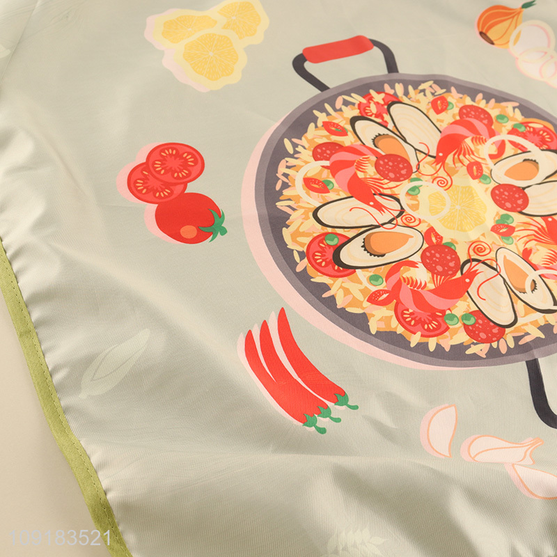 Low price waterproof oil-proof kitchen polyester cooking apron