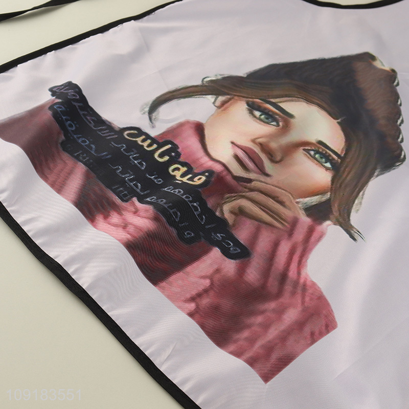 Yiwu market home waterproof oil-proof kitchen polyester cooking apron
