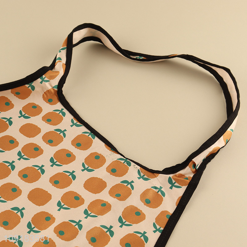 Good selling home kitchen polyester cooking apron with pocket
