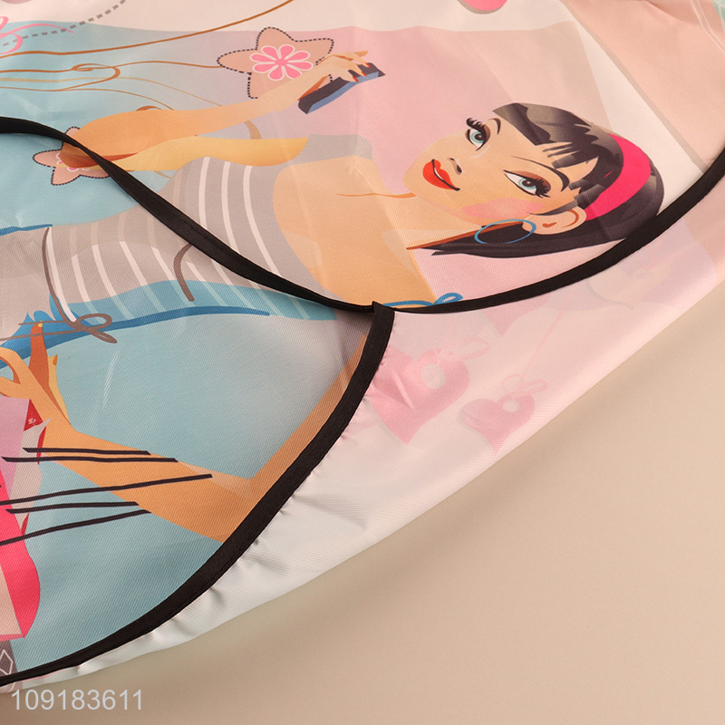 Low price waterproof oil-proof kitchen polyester cooking apron for sale