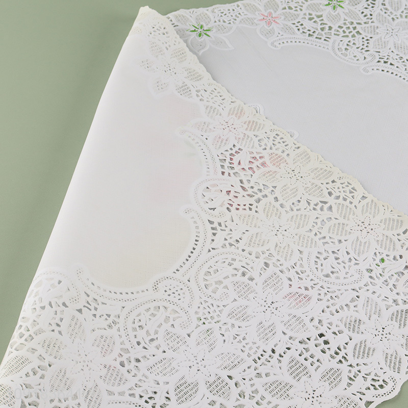 Top selling rectangle hollow place mat dinner mat wholesale