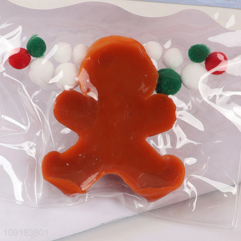 Good Quality Gingerbread Man Squishy Toy Stress Relief Toy for Kids