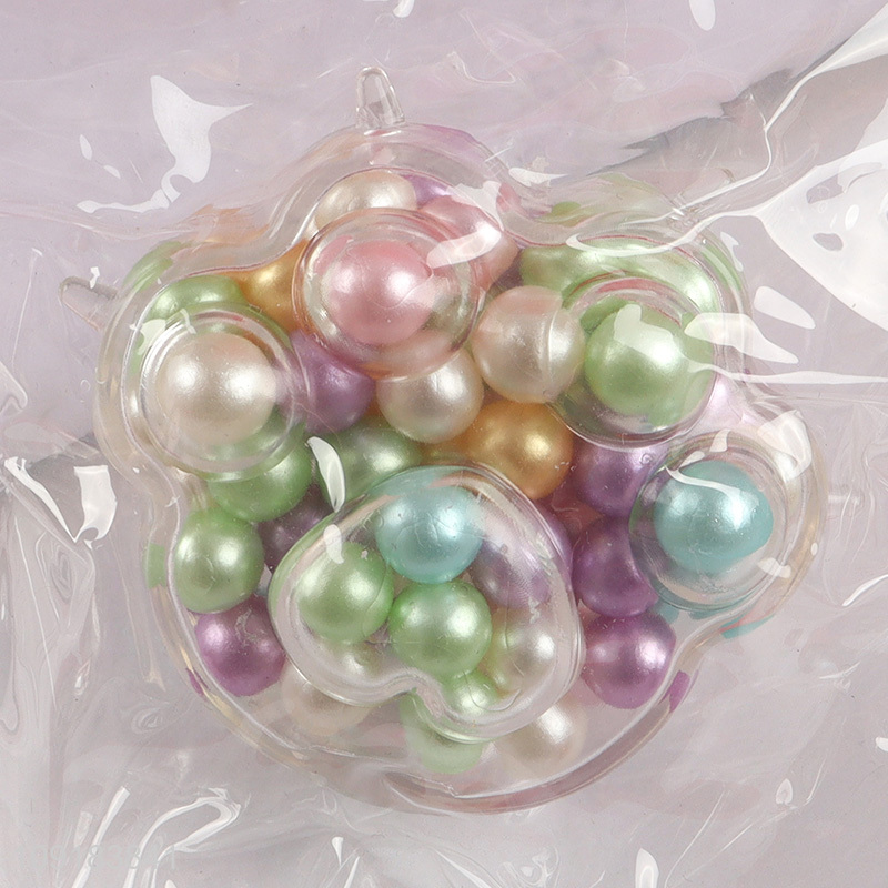 High Quality Colorful Beads Cat Paw Fidget Sensory Toy Squishy Ball