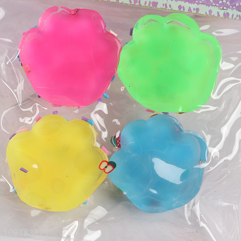 Factory Supply 4PCS Squeeze Toys Artificial Food Soft Squishy Toys