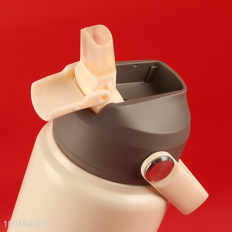 High Quality Stainless Steel Insulated Water Bottle with Straw & Carry Handle