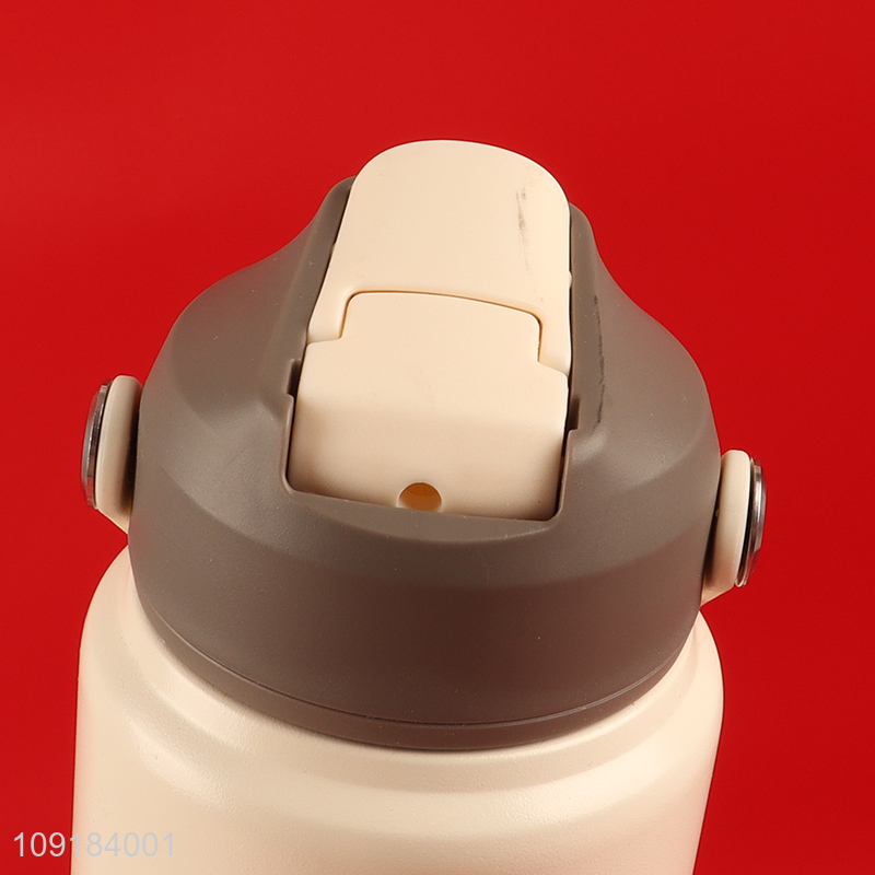 High Quality Stainless Steel Insulated Water Bottle with Straw & Carry Handle