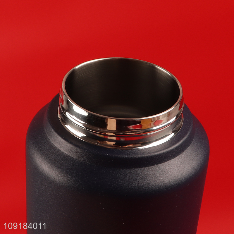 Factory Price Stainless Steel Vacuum Insulated Water Bottle with Straw & Handle