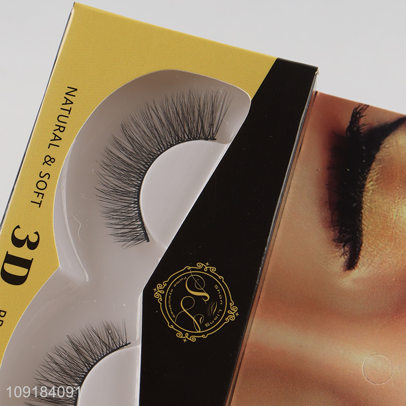 China products professional natural soft 3d false eyelash for sale