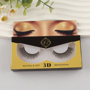 Hot selling women natural 3d false eyelash wholesale