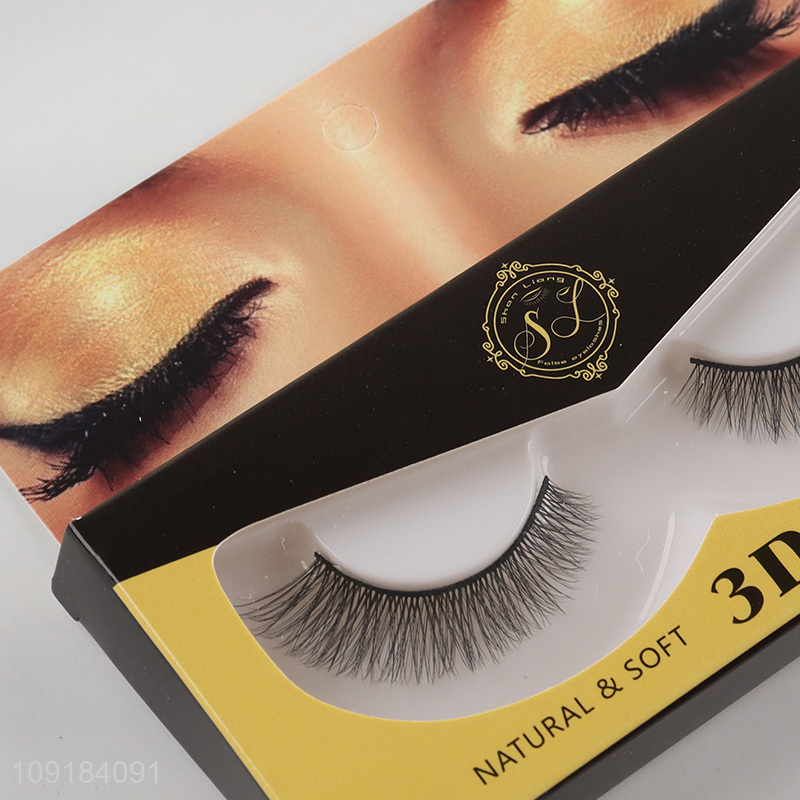 China products professional natural soft 3d false eyelash for sale