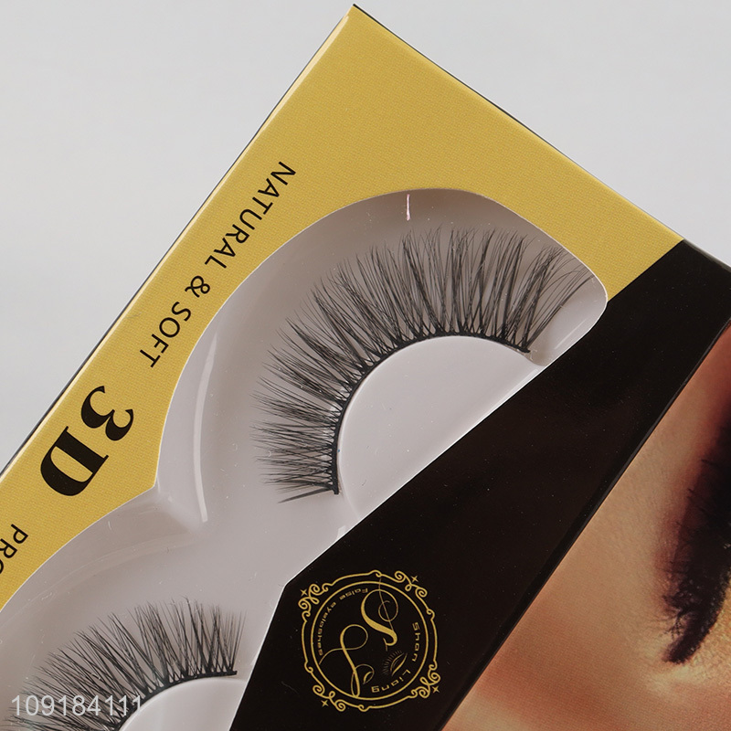 Popular products professional natural soft 3d false eyelash for sale