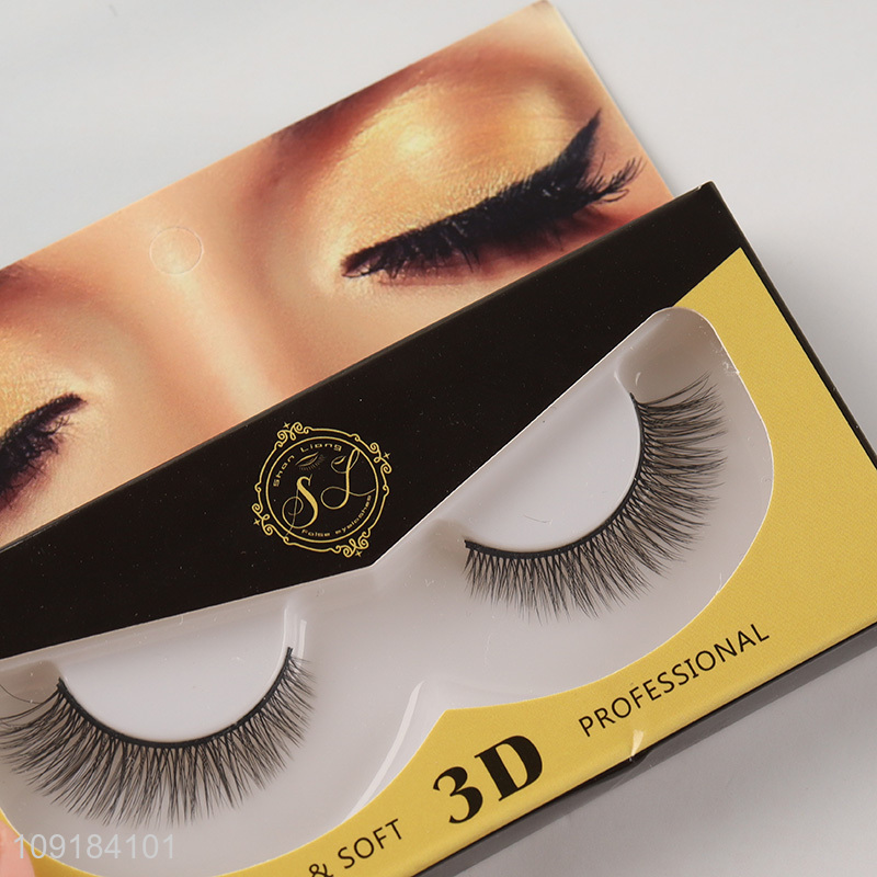 Hot selling women natural 3d false eyelash wholesale