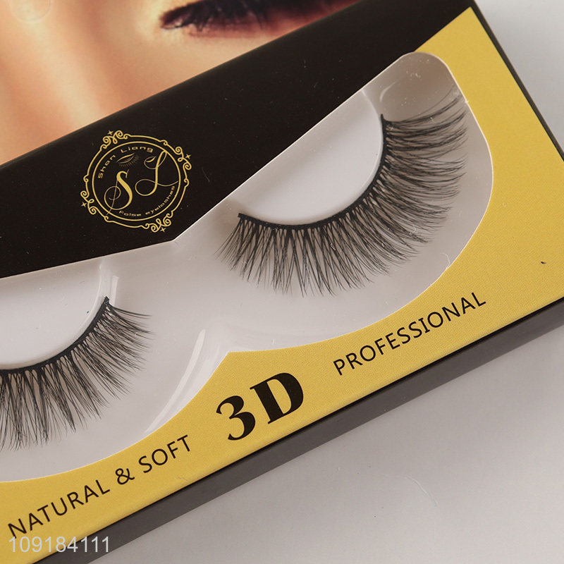 Popular products professional natural soft 3d false eyelash for sale