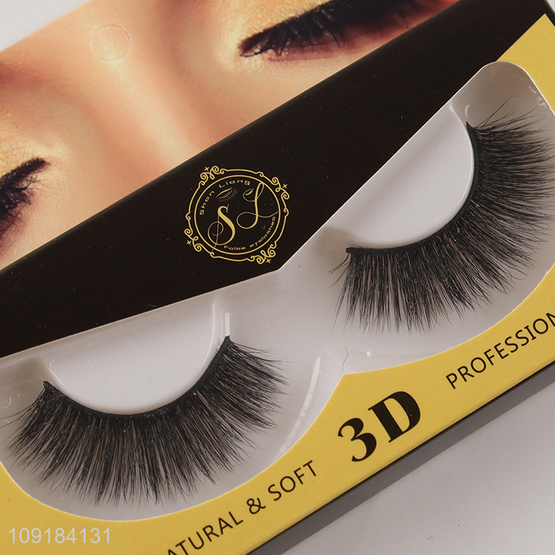 Good selling natural soft 3d false eyelash for women