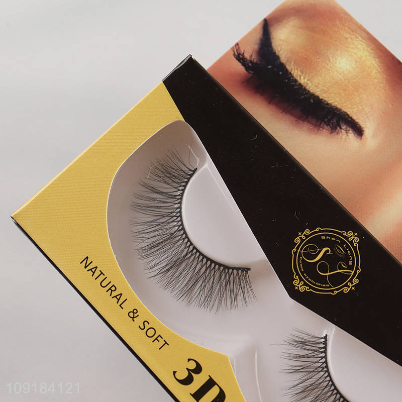 China factory natural soft women 3d false eyelash for sale