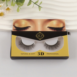 China supplier natural soft 3d false eyelash for women