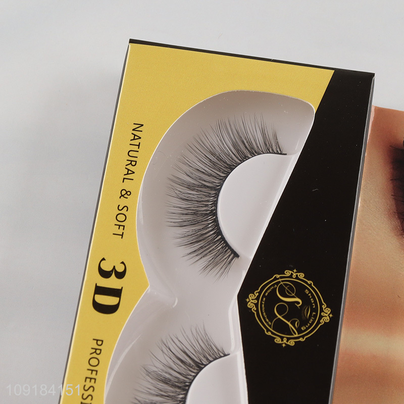 Top products girls makeup natural soft 3d false eyelash for sale