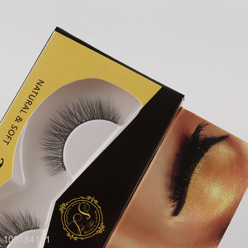 China supplier natural soft 3d false eyelash for women