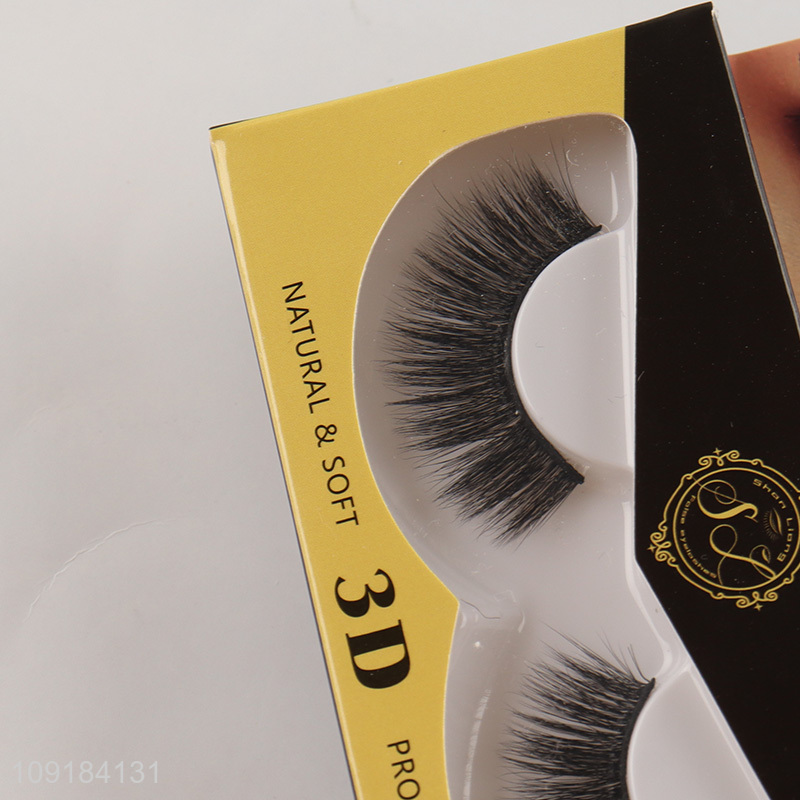 Good selling natural soft 3d false eyelash for women