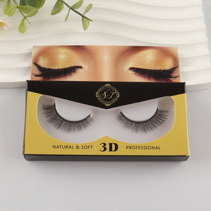 China wholesale natural women makeup 3d false eyelash