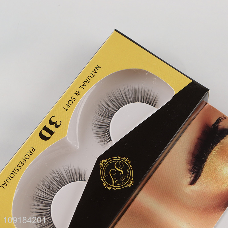 New product natural soft women makeup 3d false eyelash for sale