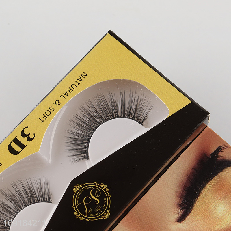 New style natural women 3d false eyelash fake eyelash