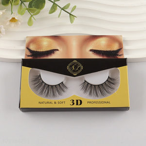 Top quality natural soft 3d false eyelash fake eyelash for women