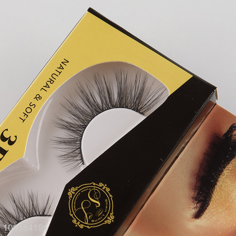 New arrival natural soft 3d false eyelash for women