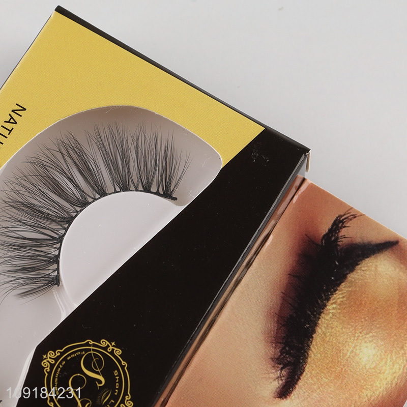 Top quality natural soft 3d false eyelash fake eyelash for women