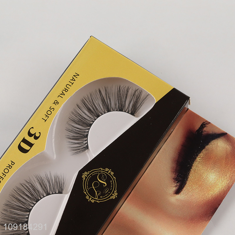 China products natural soft 3d false eyelash fake eyelash for sale