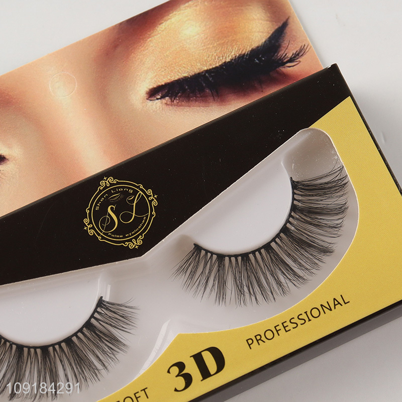 China products natural soft 3d false eyelash fake eyelash for sale