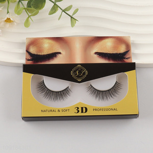 Yiwu market professional 3d false eyelash fake eyelash for women