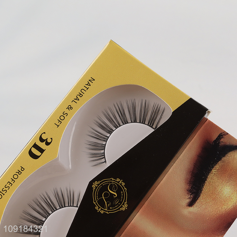 China products natural soft 3d false eyelash fake eyelash for women