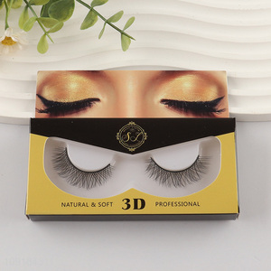 Top sale women makeup 3d false eyelash fake eyelash