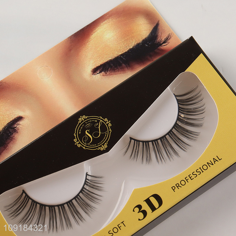 China products natural soft 3d false eyelash fake eyelash for women