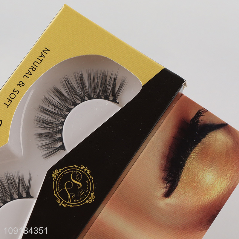 Online wholesale women fashion 3d false eyelash fake eyelash