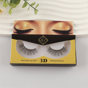 Factory price natural soft 3d false eyelash fake eyelash for sale