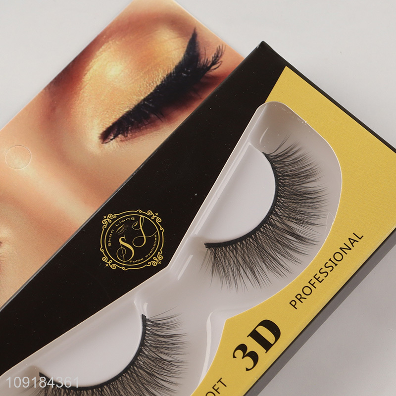 Factory supply 3d false eyelash fake eyelash for sale