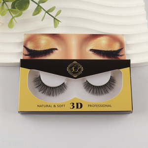 Good quality natural soft 3d false eyelash fake eyelash