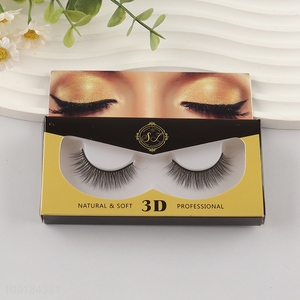 Low price fashion natural 3d false eyelash fake eyelash