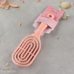 Top selling hollow wide teeth hair comb hair brush wholesale